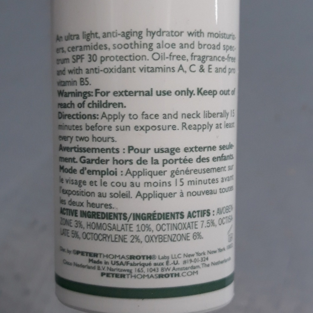 Peter Thomas Roth Max Sheer Moisture Defense Spf30 - Picture 2 of 8